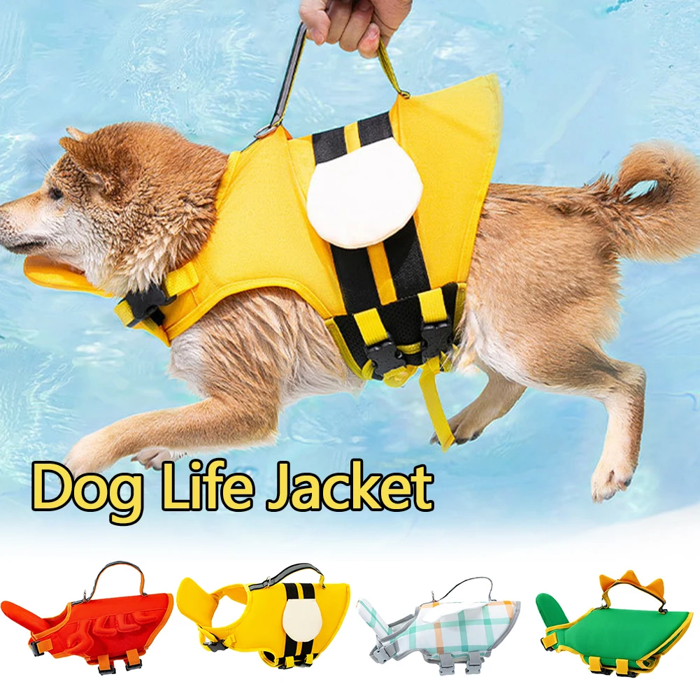 Cute Dog Life Jacket Vest for Flotation in Pool Beach Lake Buoyancy Ripstop Dog Safety Vest for 1005004412904068