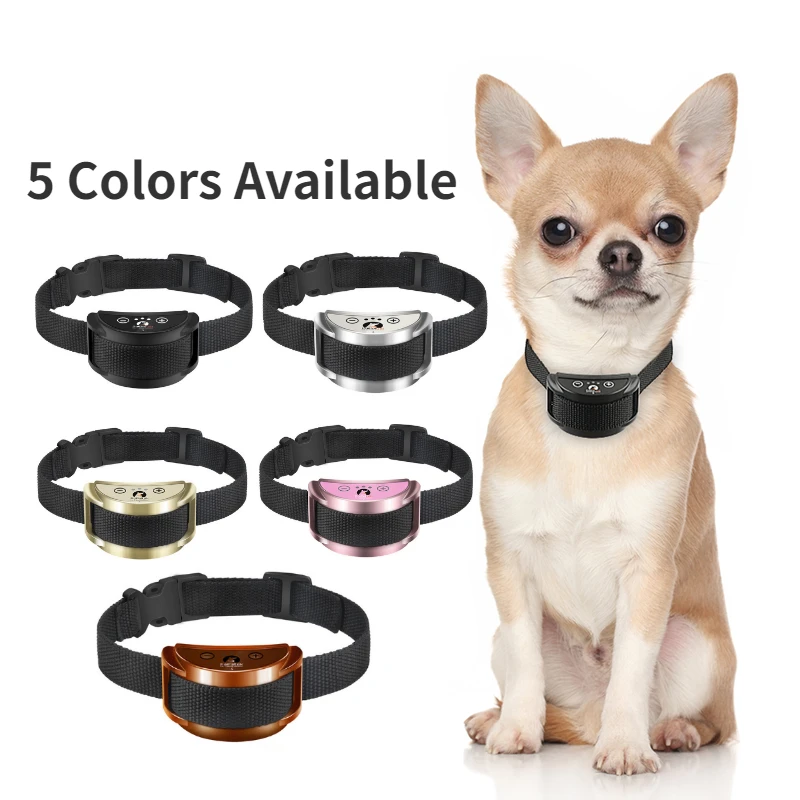 Pet Dog Rechargeable Anti Bark Collar Control Train Waterproof Stop Barking for Small Dog 1005004441801020