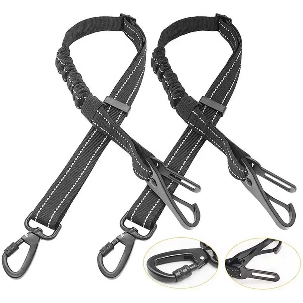 3-In-1 Dog Car Seat Belt Adjustable Pet Dog Cat Car Safety Leash Vehicle BeltsReflective Nylon Rope 1005004464601082