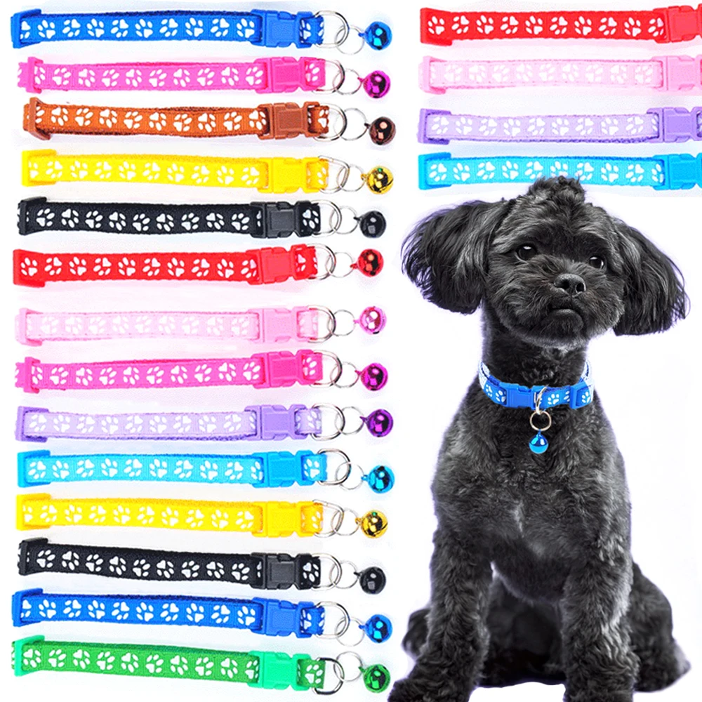 Colorful Pet Pattern Small Dog and Cat Collar with Bell Adjustable Bowties Dog Bow Ties DIY Band 1005004531864584