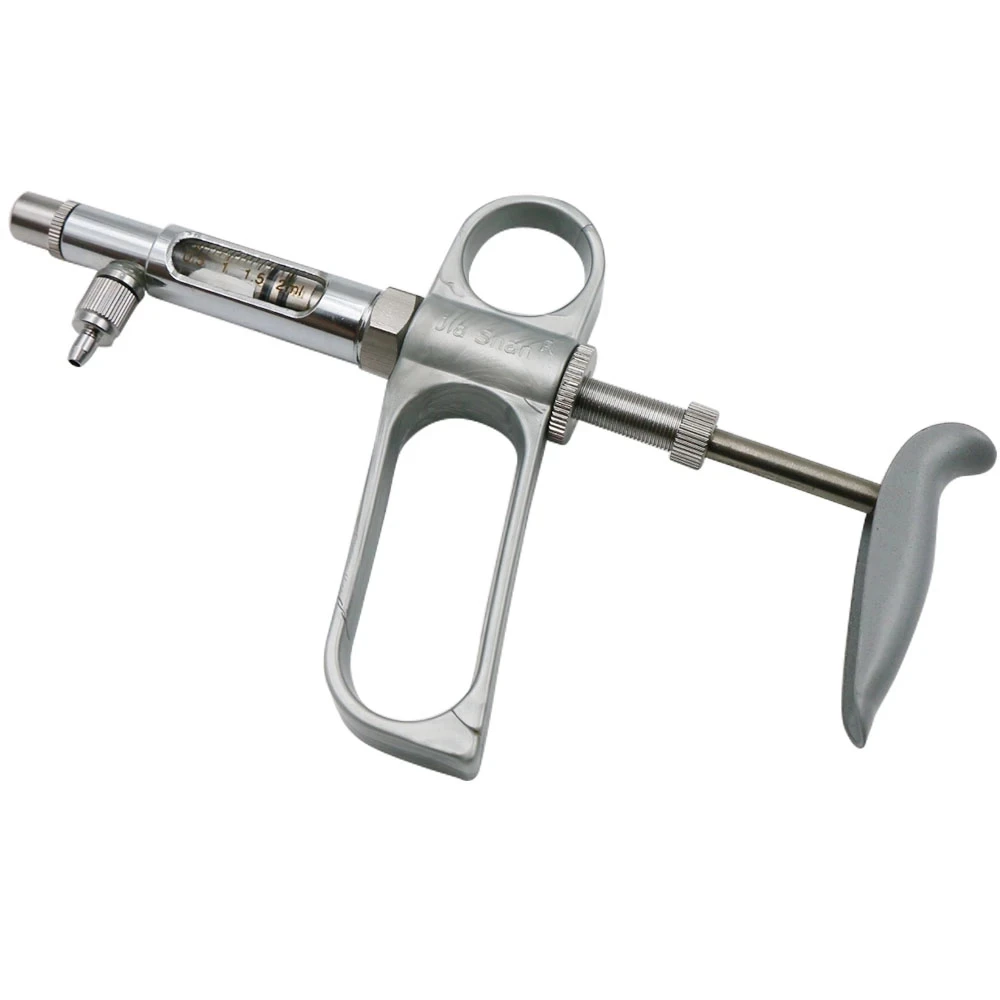 1 Pcs Animal Farm Filler Metal Continuous Syringe Veterinary Tools Adjustable Continuous Use 1005004611370177