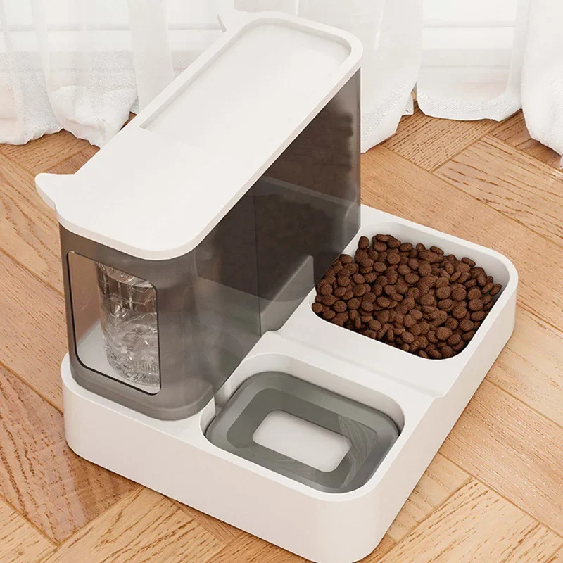 Large Capacity Cat Automatic Feeder Water Dispenser Wet and Dry Separation Dog Food Container 1005004617327294