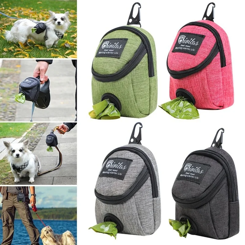 Pet Dog Treat Pouch Portable Multifunction Dog Training Bag Outdoor Travel Dog Poop Bag Dispenser 1005004642276566