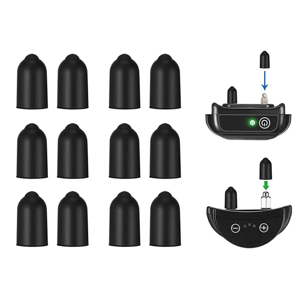Rubber Tips Dog Shock Collar Accessories Replaceable Conductive Silicone Covers Fits or Anti (12pcs) 1005004645980849