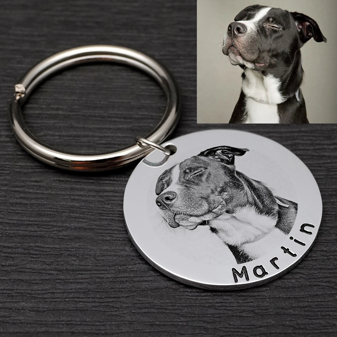 Personalized Dog Tag Custom Pet ID Tag with Photo Dog Collar Tag New Puppy Gift Dog Accessories 1005004669936765