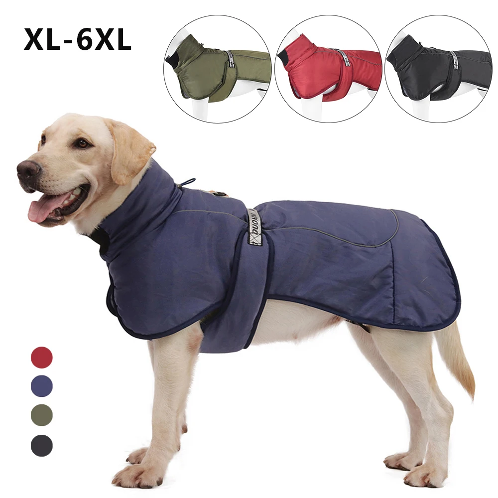Clothes For Large Dogs Waterproof Big Dog Vest Jacket Winter Warm Thicken Pet Dog Coat French 1005004693400769