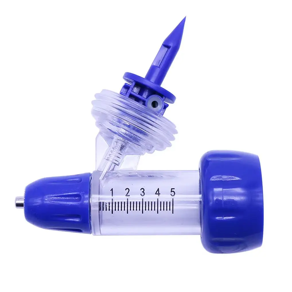 2ml / 5ml Veterinary Adjustable Continuous Syringe Accessories Vaccine Injector Dose Tubes (1Pcs) 1005004693602830
