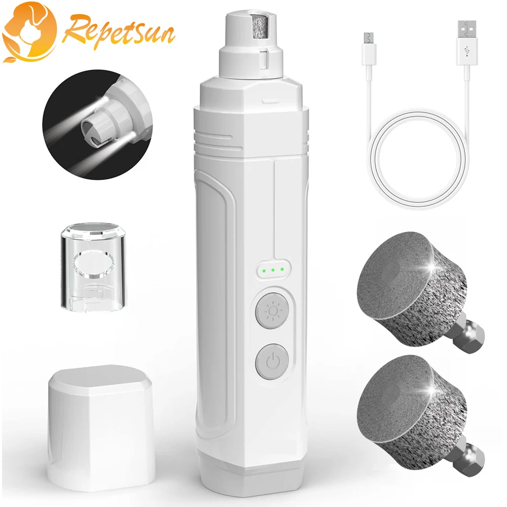 Electric Dog Nail Clippers For Dog Nail Grinder USB Charging Pet Trimmer Quiet Cat Dogs Paws Nail 1005004699121918