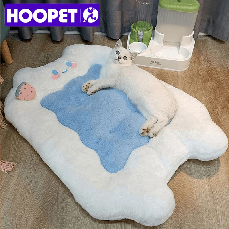 HOOPET Cat Mat Cat Sleeping Cushion Cat Bed Pillow Mattress Pet Floor Mat Kennel Winter Warm Dog 1005004748082762