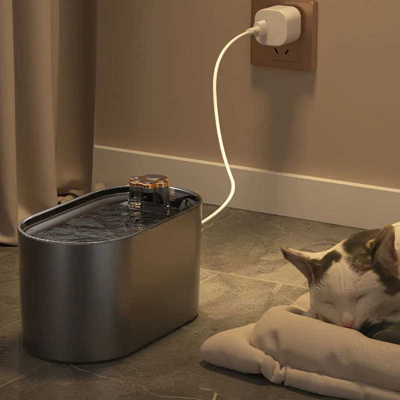 Large Capacity 3L Cat Water Fountain Automatic Recirculate Filtring Pet Fountain USB Electric Mute 1005004758340223