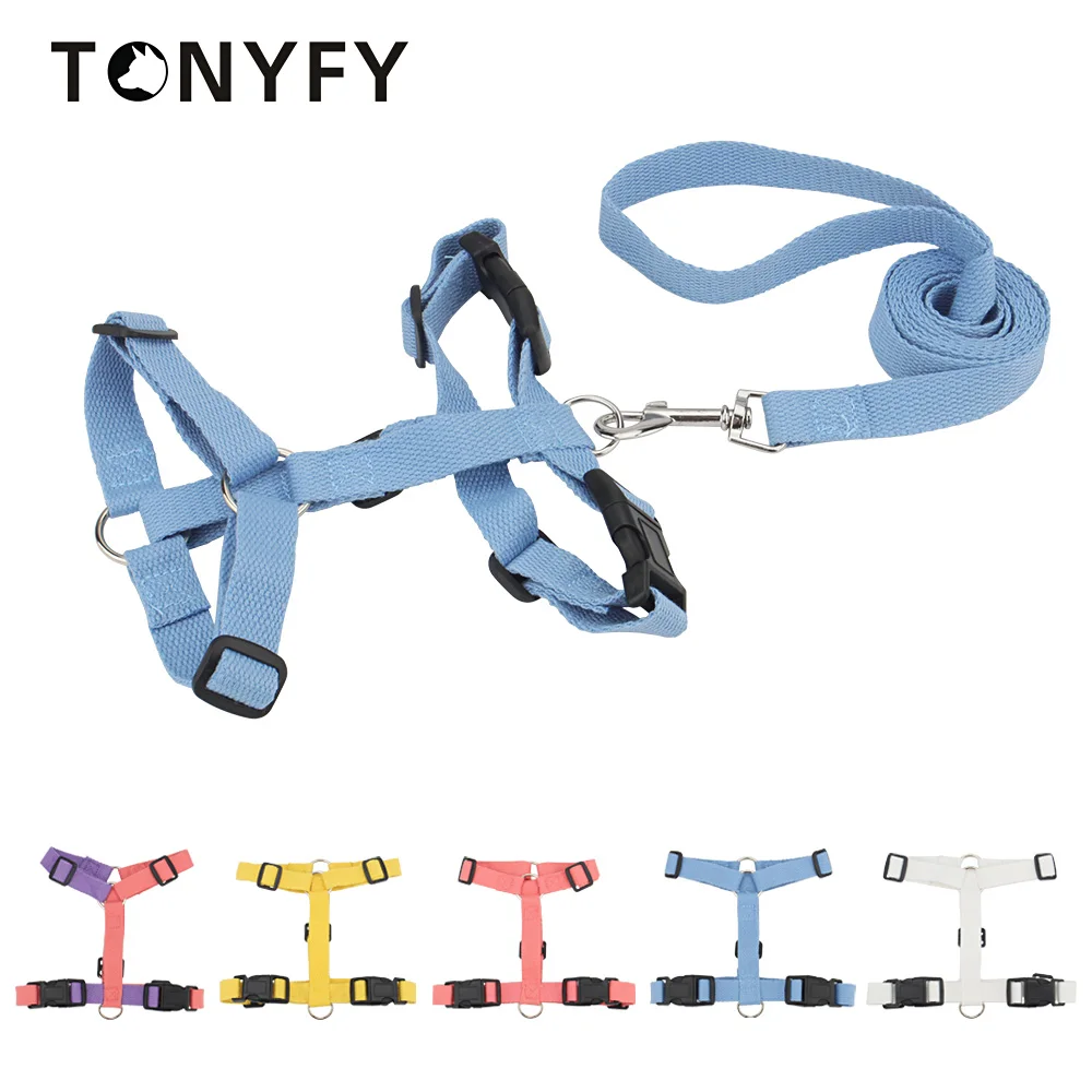 Pet Dogs Harness and Leash Set Adjustable Cat Puppy Walking Running Safe Soft Traction Escape Proof 1005004771037751