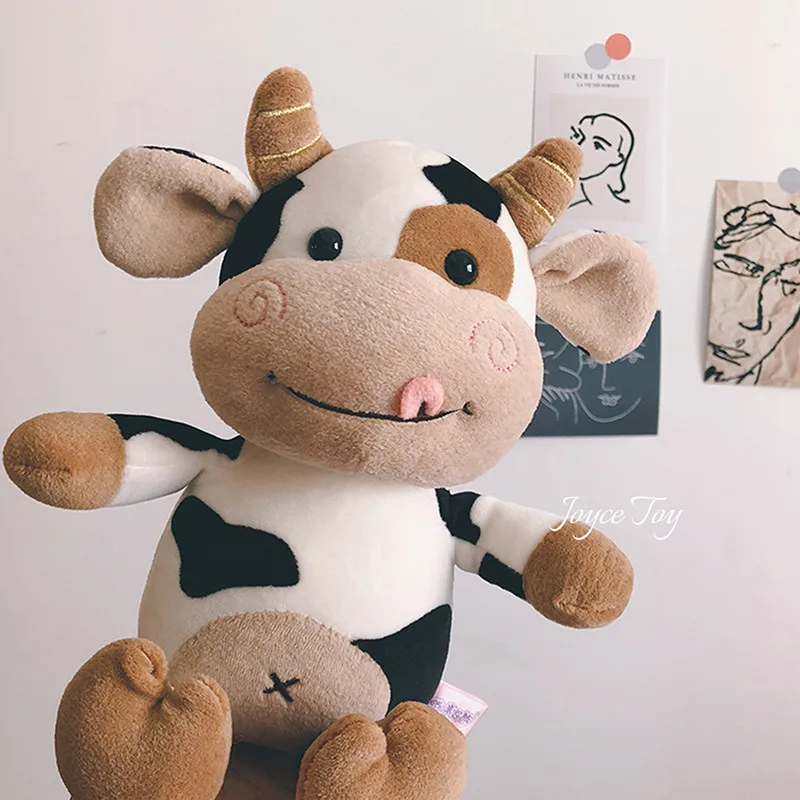 Cute Milk Cow Plush Toy Animal Stuffed Doll Festival Present Birthday Gift Home Decoration Stuffed 1005004774949068