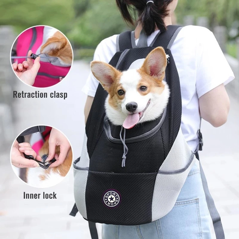 Pet Dog Carrier Bag Backpack Outdoor Portable Out Double Shoulder Travel 1005004778334622