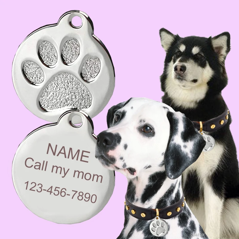 Personalized Custom Pet Dog ID Nameplate Identification Dog Tag Anti-lost Puppy Name Pet Supplies 1005004791128887