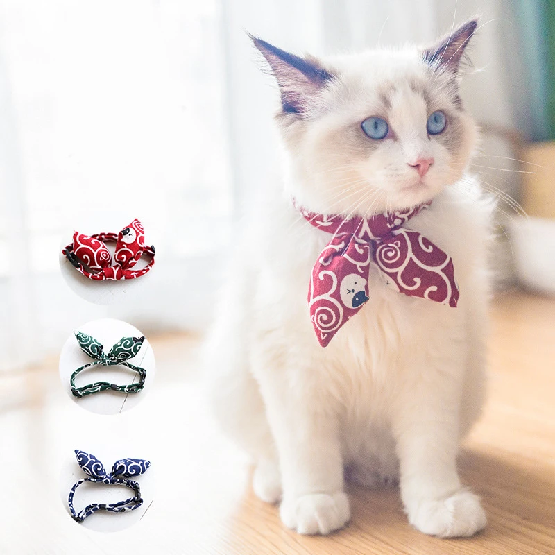 Cat Collar Bow Bowtie Cat Collar for Cats and Small Dogs Accessories Cat-Collar Kitten Pet Products 1005004813548625