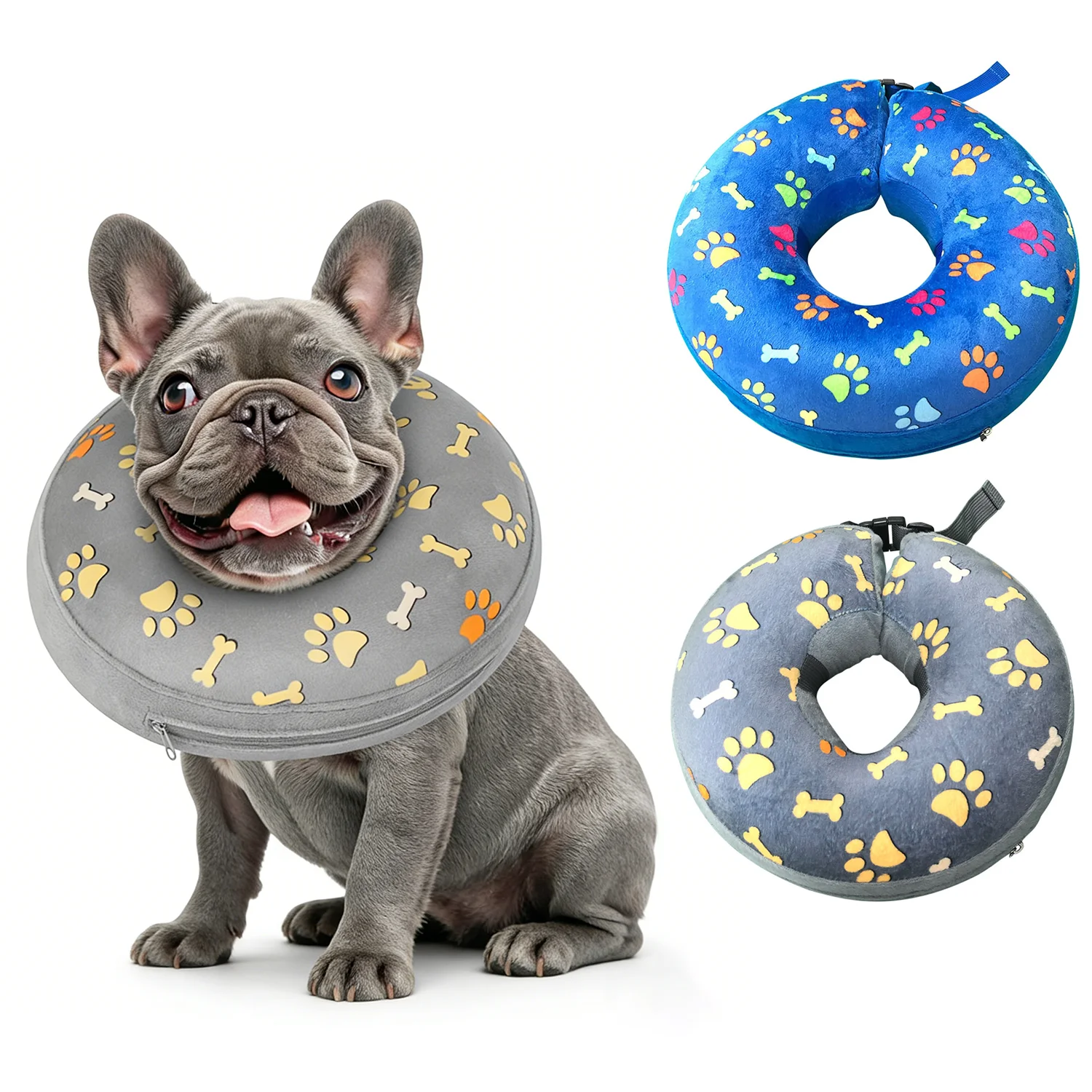 Inflatable Dog Collar Isabelino Anti-Bite Injury Elizabethan Collar for Dogs Cat Recovery Neck 1005004822601399