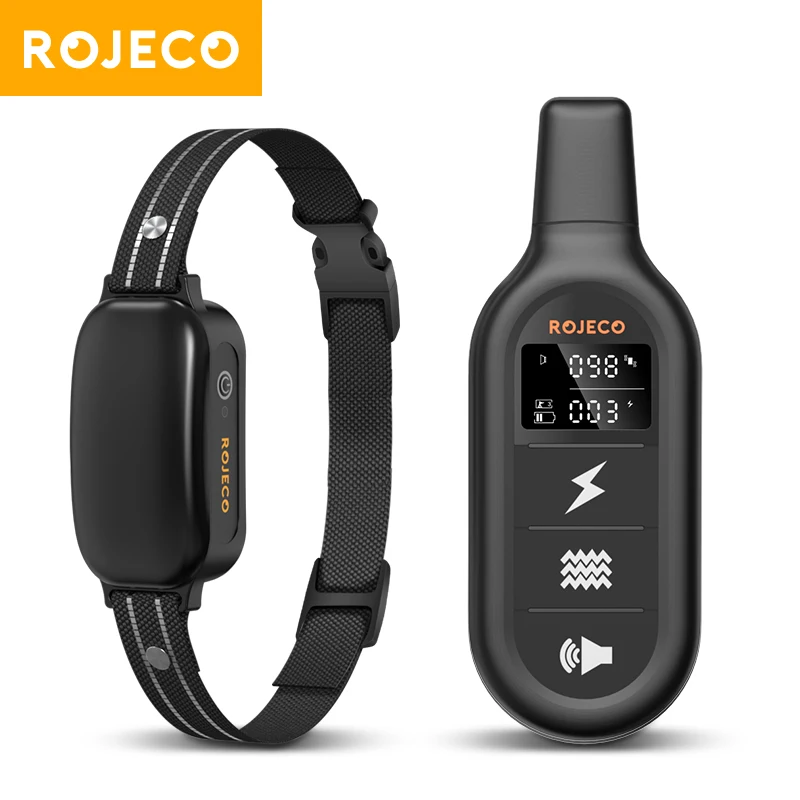 ROJECO Electric Dog Training Collar 3300ft Remote Control IPX7 Waterproof Vibrator Electric Pet 1005004828900483
