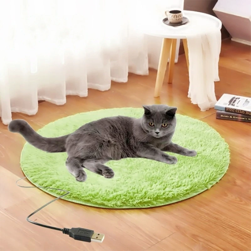 6W 5V 2A USB Pet Electric Blanket Plush Pad Blanket For Cat Electric Heated Pad Anti-scratch Dog 1005004840061040