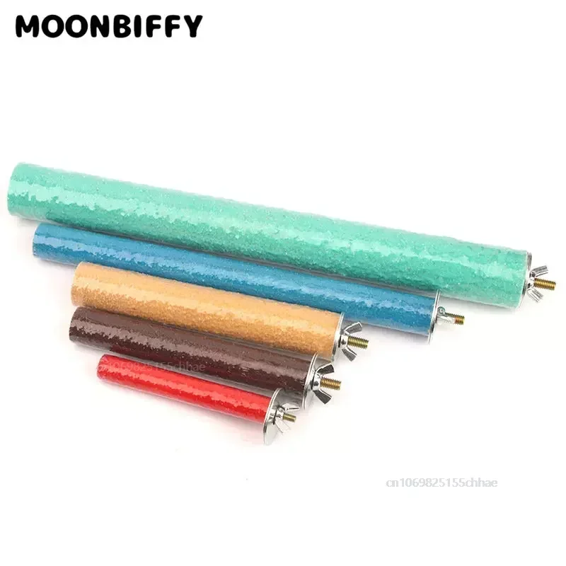 Bird Perch Stand Wooden Rough Birds Paw Grinding Perch Standing Parrot Toy Pet Supplies Random 1005004846081459