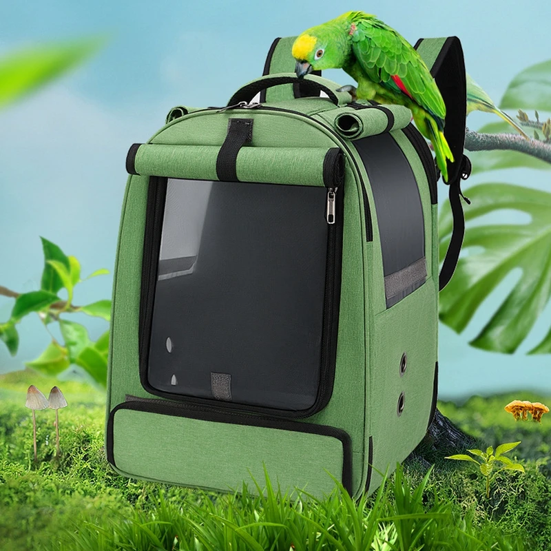 Pet Parrot Backpack Suit Carrying Cage ，Cat Outdoor Travel Breathable Carrier Bird Canary 1005004917387914