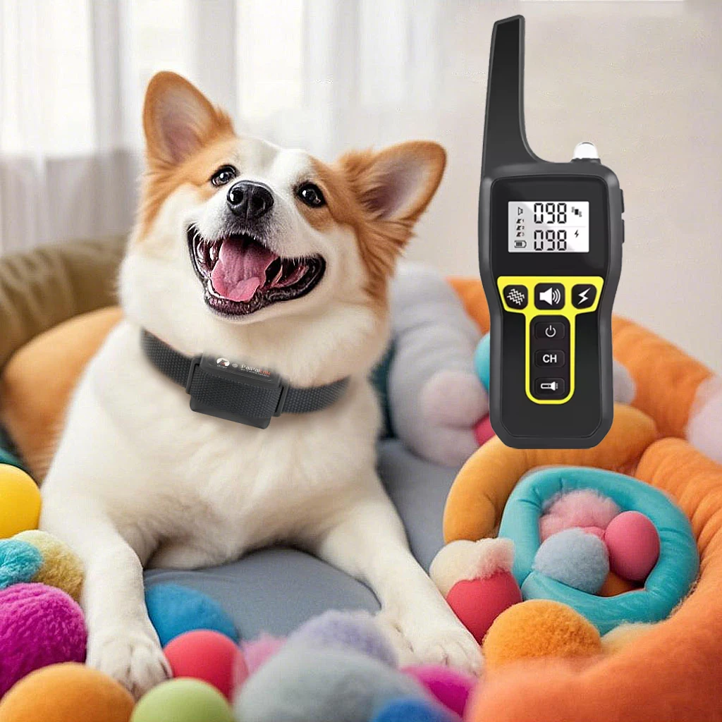 1000M Dog Shock Collar Dog Training Collar With Remote Rechargeable Waterproof Vibration Dog Bark 1005004924263126