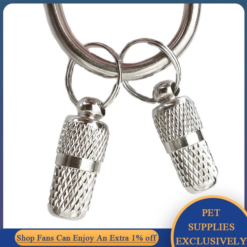 Dog Cat Name Tags Pet Collar ID Tag Keychain Anti-lost Nameplate Pendant Waterproof Capsule/Keyring 1005004934554096