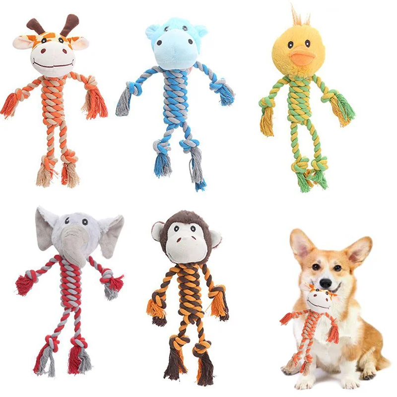 Pet Dog Squeaky Toy For Small Meduim Dogs Soft Plush Chew Stuffed Animal Shape Bite Resistant Dog 1005004968599772