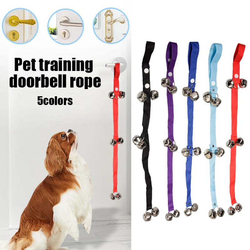 Durable Pet Training Doorbell Rope Lanyard Door Warning Bell Guide Dog Pet Training Bell Supplies 1005004979922894