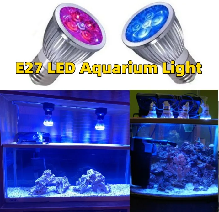 LED Aquarium Light for Fish Tank, Reef Coral Bulb, E27 Grow Light for Fish, Aquatic Plants, 10W 1005004990954608