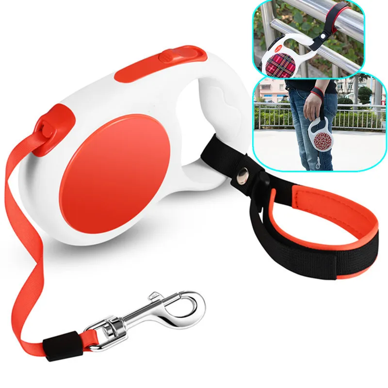 Dog Leash Adjustable Dogs Leash Bracelet Safety Ring Dogs Walker Retractable Leashes Safety Ring 1005005055302706