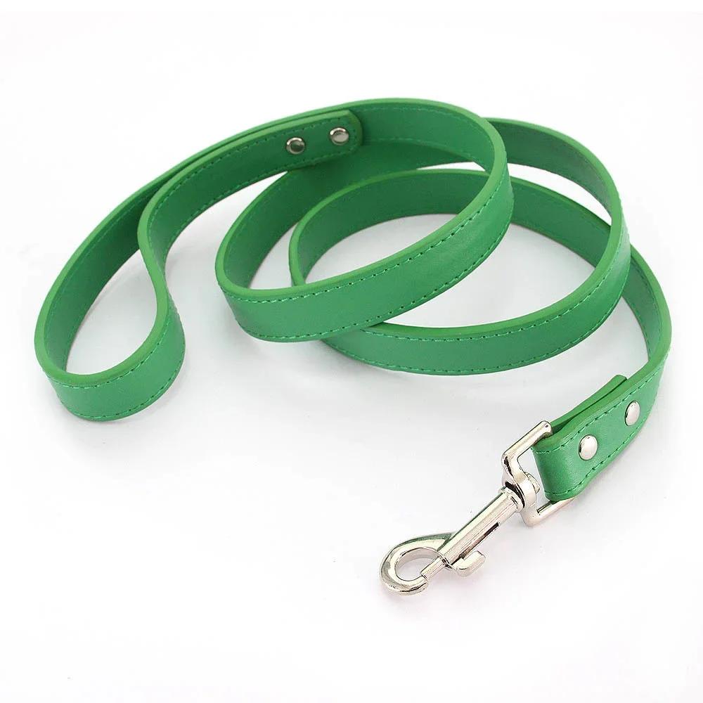 12 PCS/LOT Dog Leash Soild Color Leather Pet Walking Training Leads for Small Medium Large Dogs Cat 1005005157808753