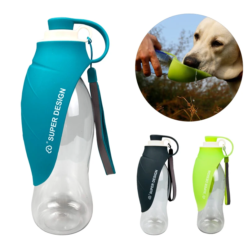 580ml Sport Portable Pet Dog Water Bottle Silicone Travel Dog Bowl For Puppy Cat Drinking Outdoor 1005005168685901