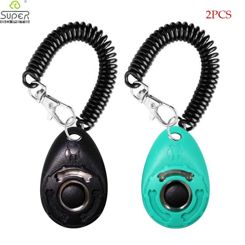 2/Pack Dog Training Clicker with Adjustable Wrist Strap Durable Lightweight Easy To Use for Cats 1005005189594305