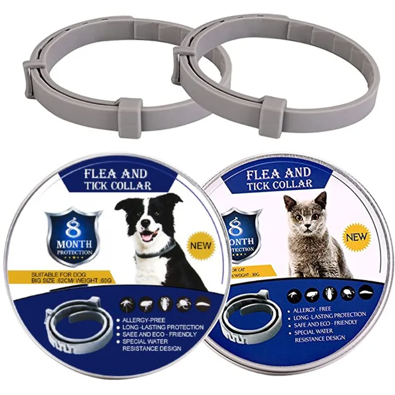 Pet Dog Cat Flea and Tick Collar for Effective Protection 8 Month Deworming Collar Anti-mosquito 1005005204870216