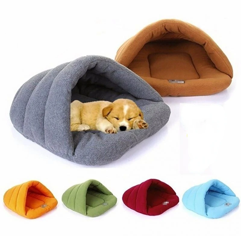 Pet Dog Cave Bed Thick Fleece Warm Soft Slipper Shape Beds for Puppy Cats Tent Sleeping Mats Winter 1005005212743713