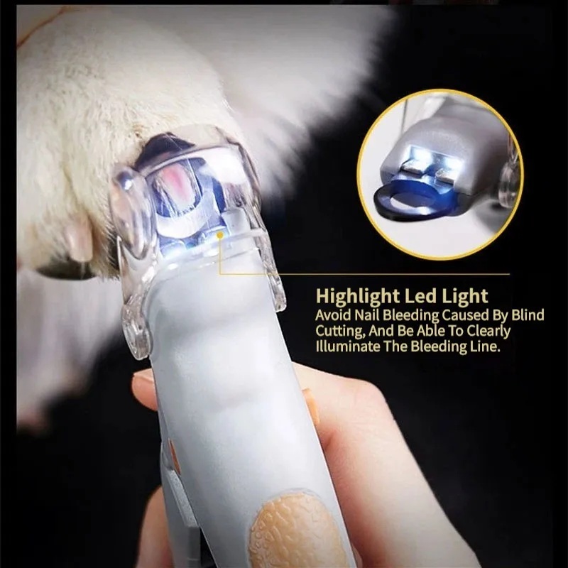 Professional Pet Nail Clipper Scissors With LED Light Cat Dog Nail Clippers Tool Scissors Nail 1005005219864671