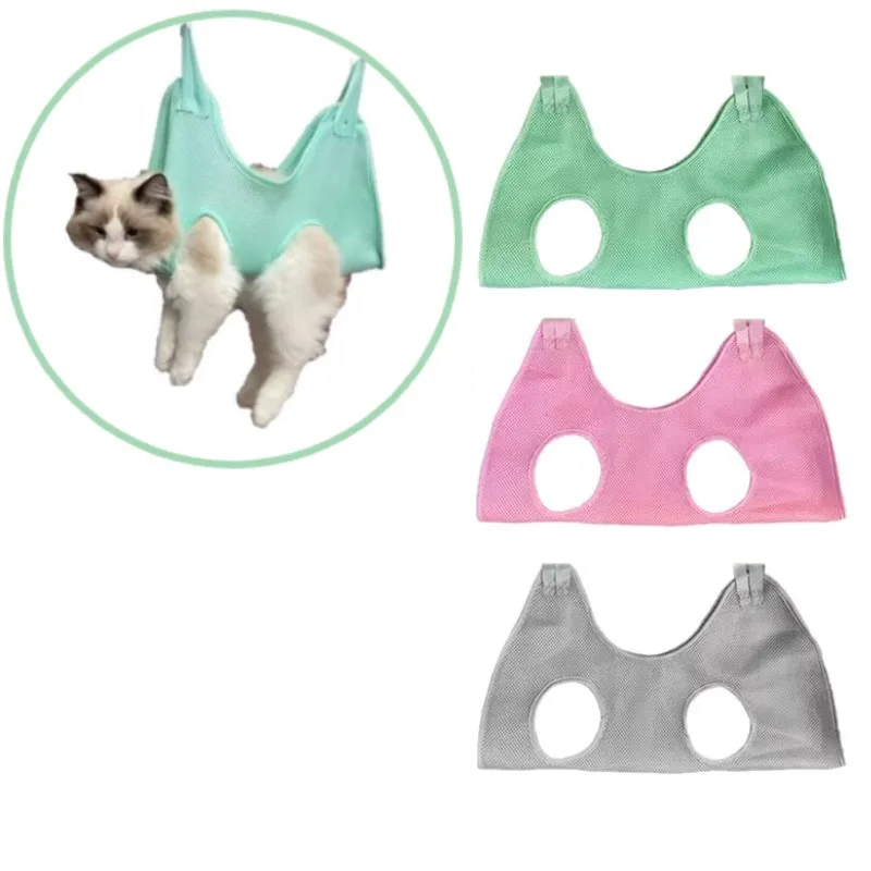 Cat Grooming nail cutting anti scratch bite fixed bag bath Trimming Restraint Bag Pet Beauty 1005005231680617