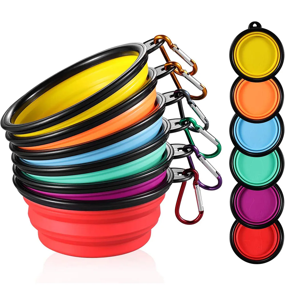 Collapsible Dog Bowls Portable Travel Dog Bowls Expandable for Cat Dog Water Bowl Food Feeding Dish 1005005248040739