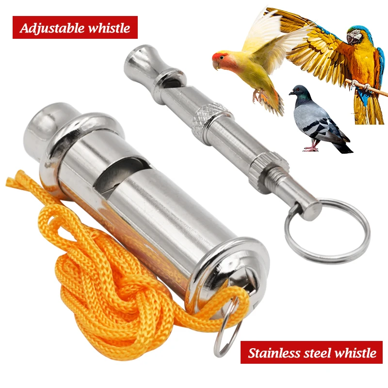 Stainless Steel Bird Pigeon Training Whistle Adjustable Volume Whistle For Bird Pigeon Parrot Dog 1005005249492042