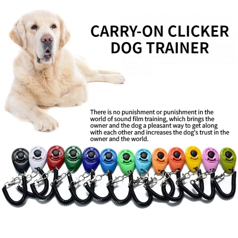 Pet Cat Dog Training Clicker Plastic New Dog Click Trainer Portable Auxiliary Adjustable Wristband 1005005281855639