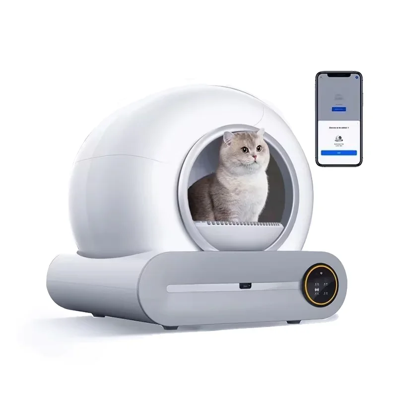 Tonepie Automatic Smart Cat Litter Box Self Cleaning 65L App Control Pet Cats Toilet Litter Tray 1005005307411676