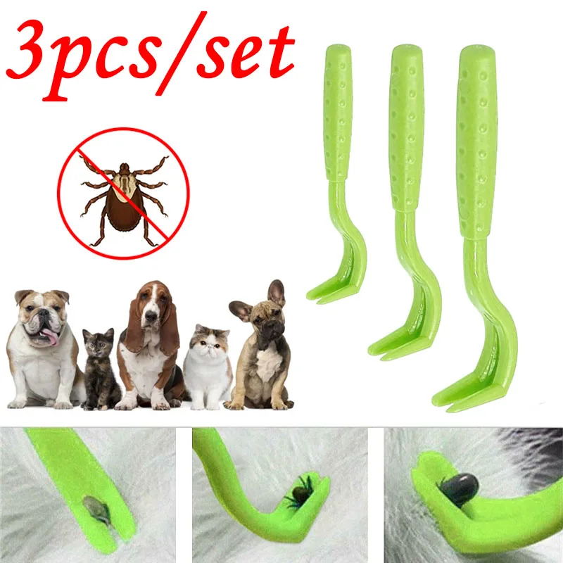 Flea Remover Hook Tick Removal Tweezer Ticks Pull Pet Cat Dog Accessaries Scratching Extractor Mite 1005005310503592