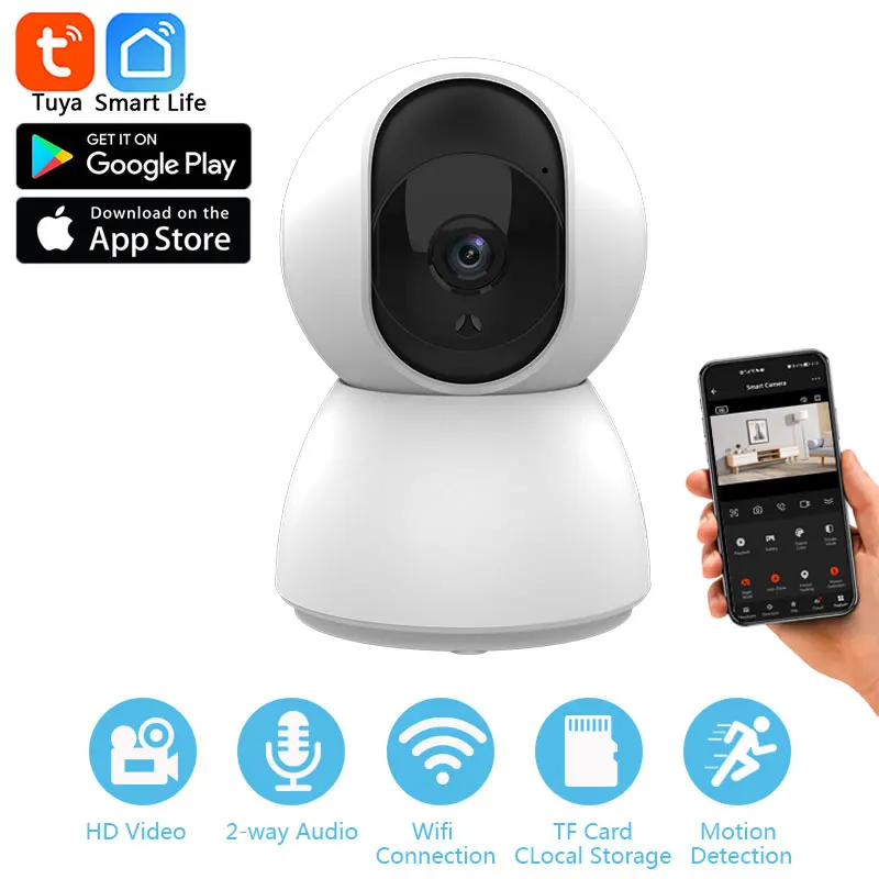 1080P Tuya Smart Mini WiFi IP Camera Indoor Wireless Surveillance Auto Tracking Of Human Home 1005005371546406
