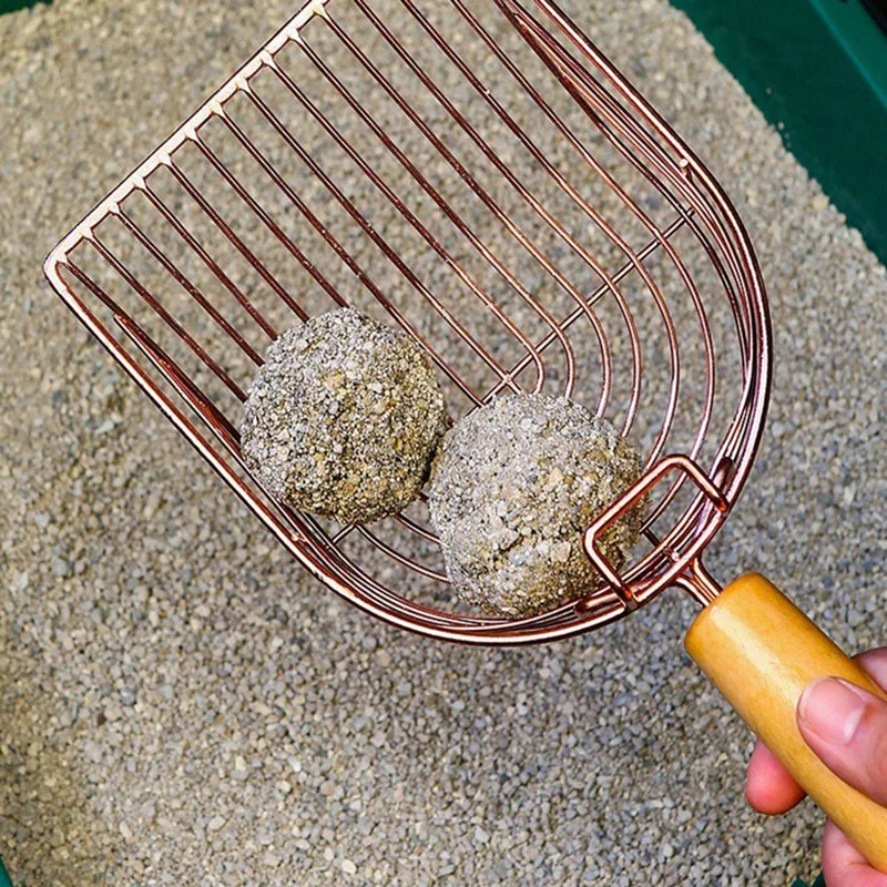 Cat Litter Shovel Self Cleaning Cats Litter Metal Scooper With Hook Portable Stainless Steel 1005005380582083