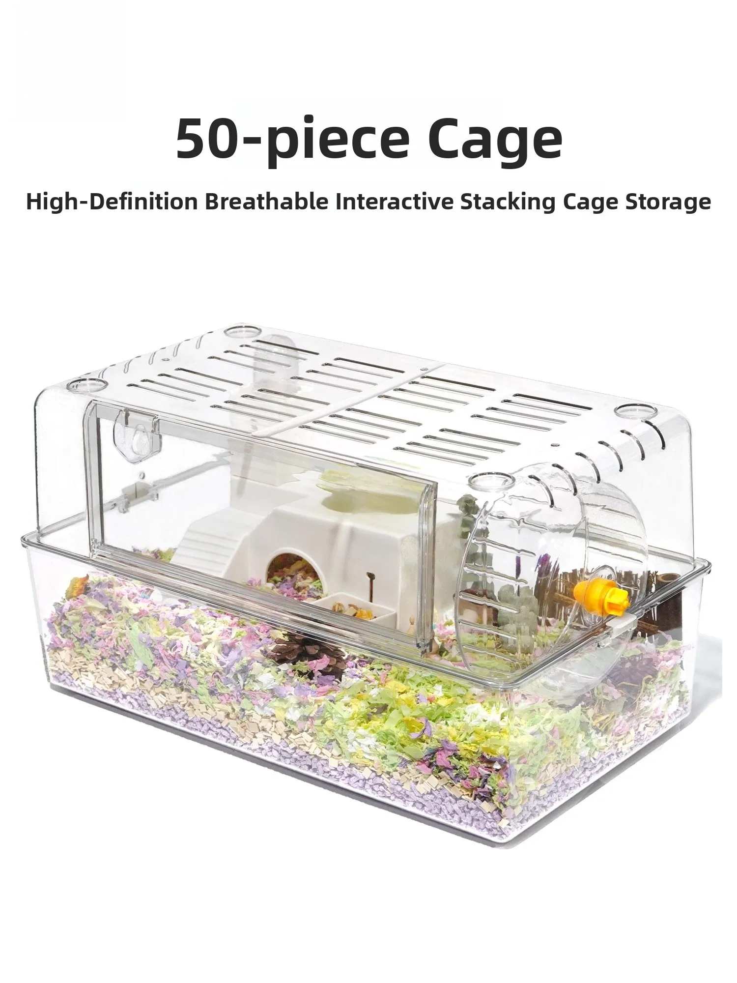 Acrylic Hamster Cage Transparent Breathable Large Space Villa for Hamsters Pet Supplies Small Pet 1005005384482754