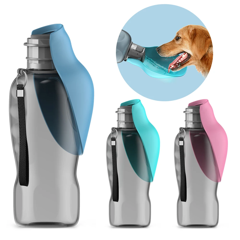 800ml Portable Dog Water Bottle For Small Medium Big Dogs Outdoor Travel Drinking Bowl Puppy Cat 1005005386604243