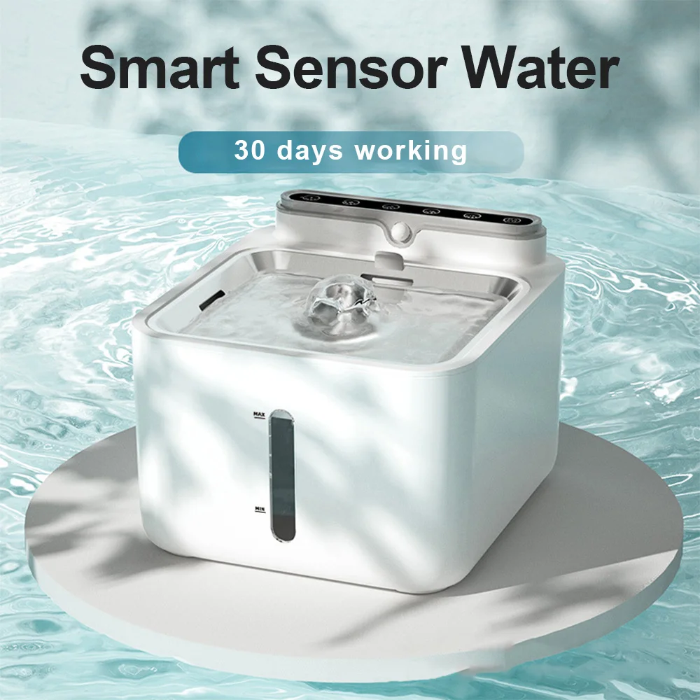 Pet Water Fountain Filter, Wireless Sensor Drinker, Pet Feeder for Cat and Dog, Water Dispenser 1005005387459941