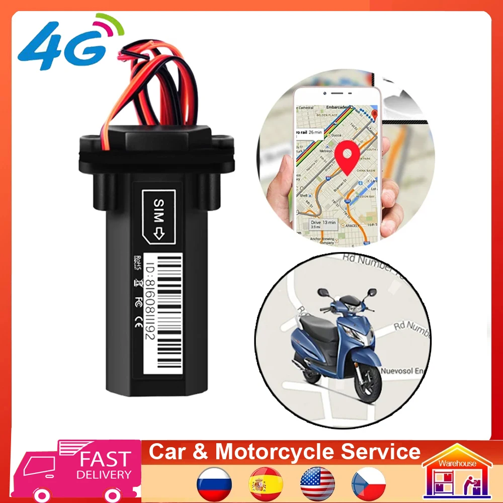 T12 4G 2G GPS Tracker for Car Motorcycle Online Locator Tracking Alarm System 12V for Motor/Bike 1005005388946896