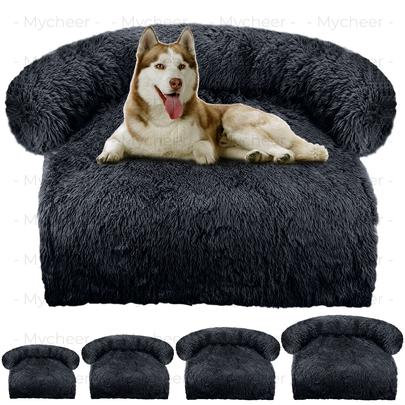 Washable Blanket Sofa Cover Large Dog Bed Sofa Plush Dog Pet House Sofa Cushion Plush Warm Kennel 1005005407129809