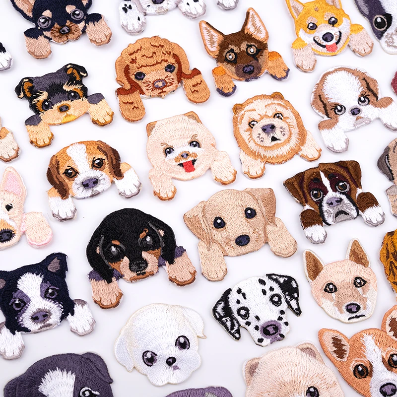 Puppy Dog Cute Border Collie Patch For Children's Clothing Backpack Kawaii Applique Sticker Iron 1005005419933557
